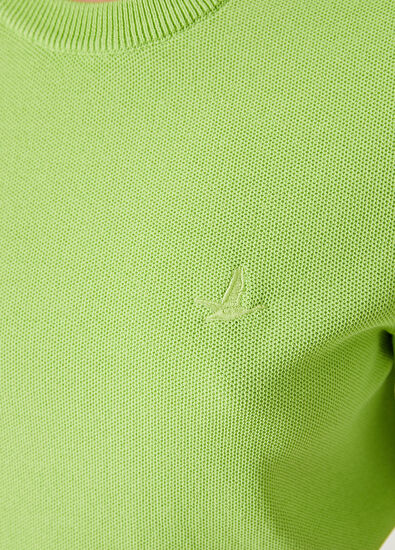 Beymen Club Neon Yeşil Kısa Kol Kazak - 5