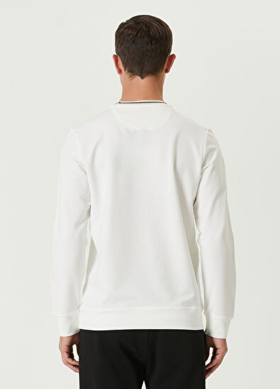 Beymen Club Beyaz Yakası Petek Çizgi Detaylı Sweatshirt - 5