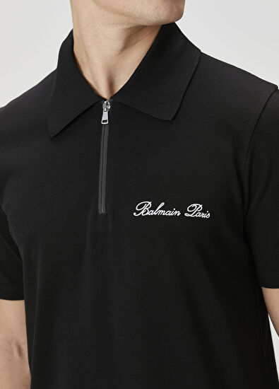 Siyah Polo T-shirt - Görsel 6