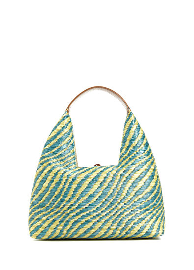 Marni Mini Yeşil Sarı Çizgili Kadın Çanta - 4
