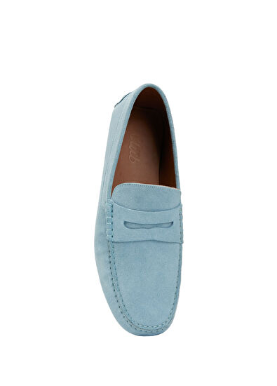 Beymen Club Açık Mavi Erkek Deri Loafer - 4