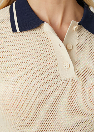 Beymen Club Beige Polo Sweater - 6