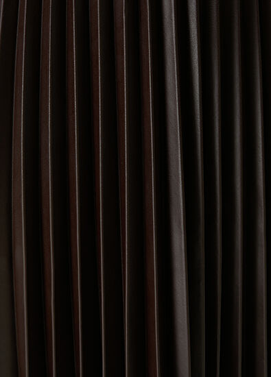 Beymen Club Bordo Pileli Midi Suni Deri Etek - 4