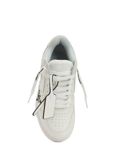 Off-White Siyah Beyaz Kadın Deri Sneaker - 4
