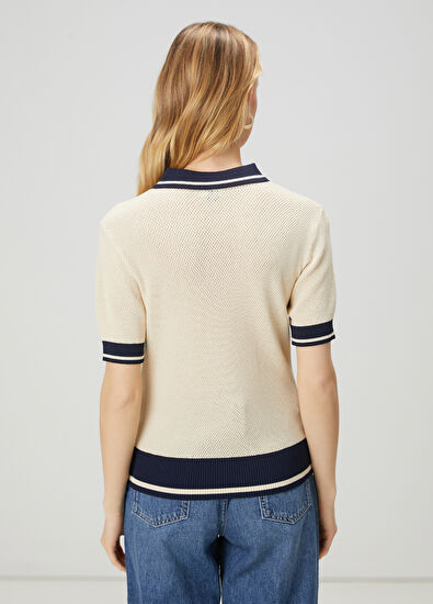 Beymen Club Beige Polo Sweater - 5