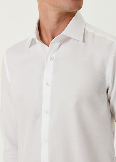 Slim Fit Non-Iron Organic Cotton Shirt Beymen Club Slim Fit Non-Iron Organic Cotton Shirt - 6
