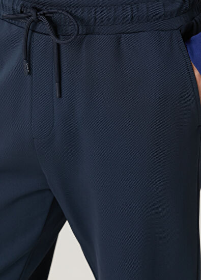 Beymen Club Lacivert Beli Kordonlu Interlock Eşofman Altı - 4