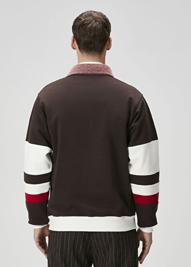 Drôle De Monsieur Koyu Kahverengi Sweatshirt - 4
