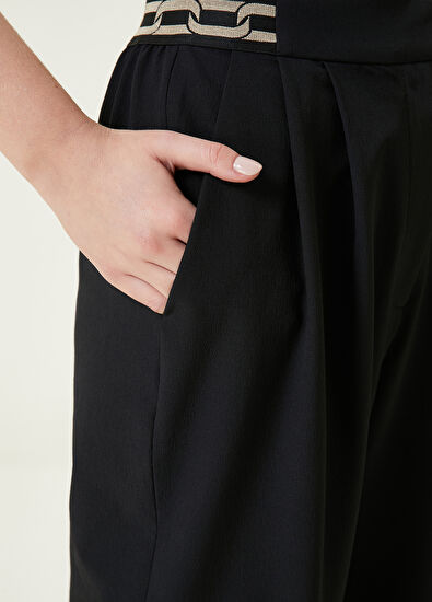 Beymen Club Black Pleated Cargo Pants - 4