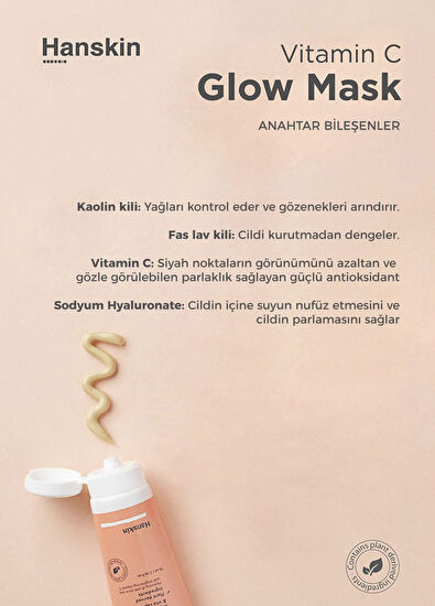 Hanskin Vitamin C Glow Moisturizing Clay Mask with Vitamin C 70 ml - 3
