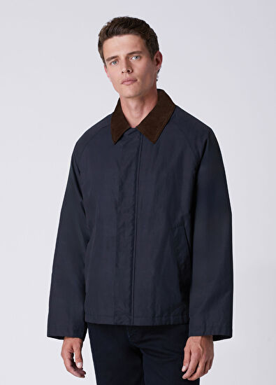 Beymen Club Navy Blue Collar Inserted Coat - 4