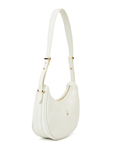 Beymen Club Beyaz Logo Detaylı Kadın Omuz Çantası - 3