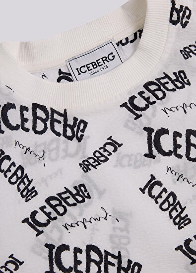 Iceberg Beyaz Baskılı Kız Çocuk Tshirt - 6