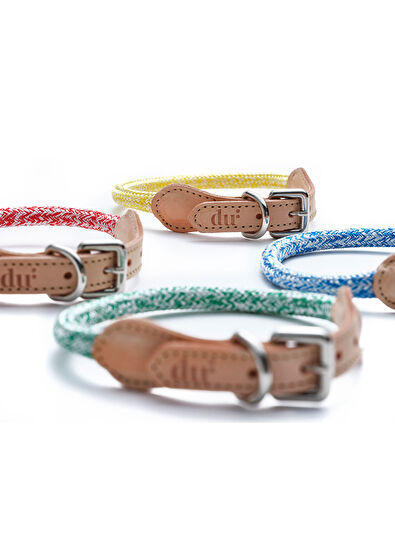 Du2 Cord Sarı Köpek Boyun Tasması - 5