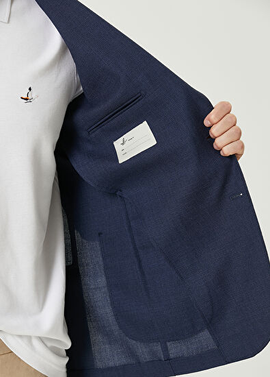 Beymen Club Koyu Mavi Yün Ceket - 7