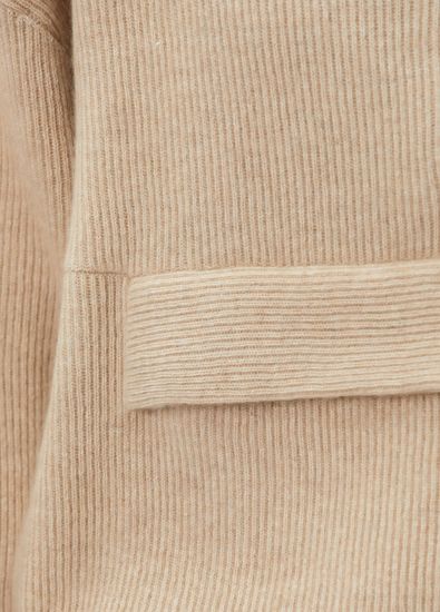 Brunello Cucinelli Bej Fermuarlı Kaşmir Triko - 7