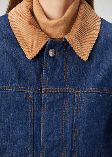 Ami Paris Lacivert Denim Ceket - 5
