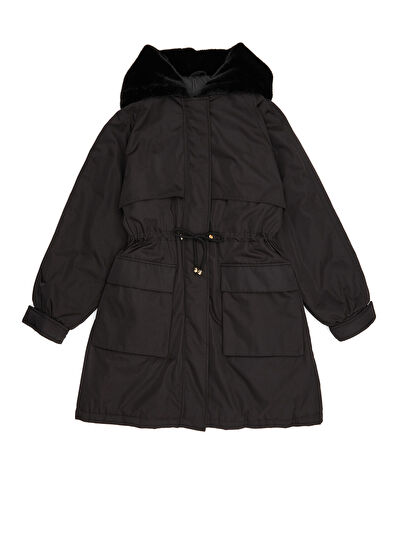 Beymen Club Black Hooded Coat - 7