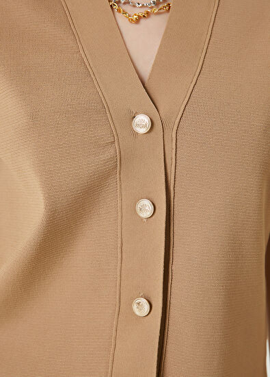 Beymen Club Koyu Bej Triko Ceket - 5