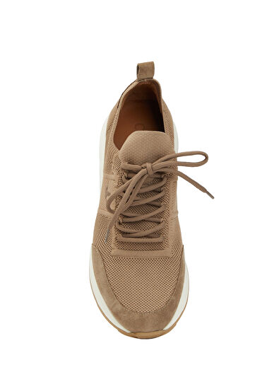 Beymen Club Beige Retro Sole Men's Knitwear Sneakers - 4