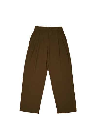Beymen Club Khaki Crepe Palazzo Pants - 7