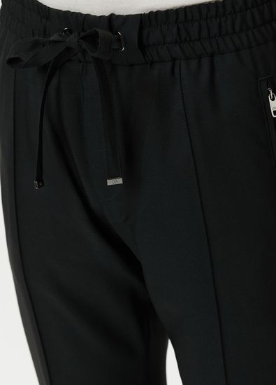 Dolce&Gabbana Black Waist Corded Wool Trousers - 4