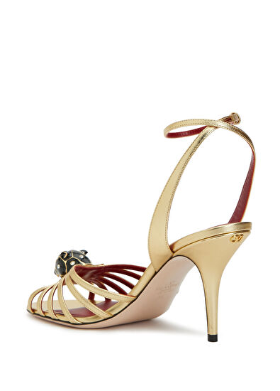 Gold Kadın Deri Sandalet - Görsel 4