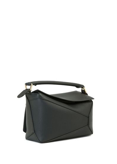 Loewe Puzzle Edge Small Black Women's Leather Bag - 3