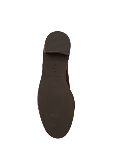 Koyu Kahverengi Kadın Süet Çizme - Görsel 6