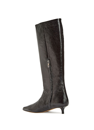 Beymen Club Black Women's Leather Boots - 3