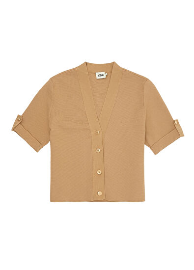 Beymen Club Koyu Bej Triko Ceket - 7