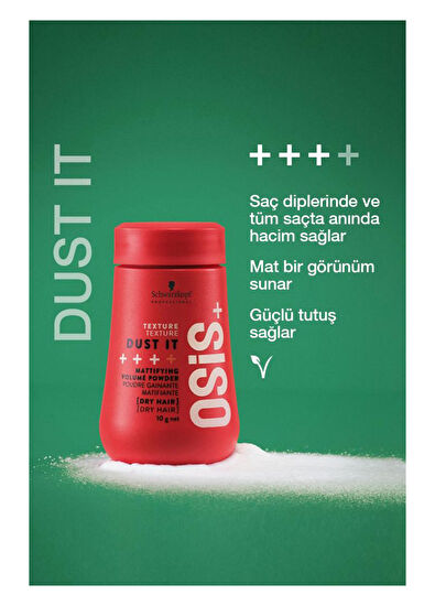 Osis Dust It Güçlü Tutuş Mat Hacim Sağlayan Saç Pudrası 10 gr - 3