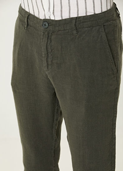 Beymen Club Haki Keten Pantolon - 4