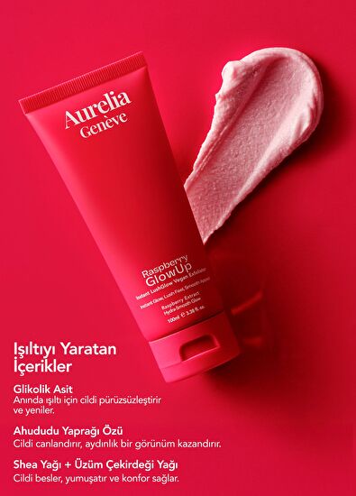 Aurelia Genève Raspberry GlowUp Instant LushGlow Vegan Exfoliator - 3