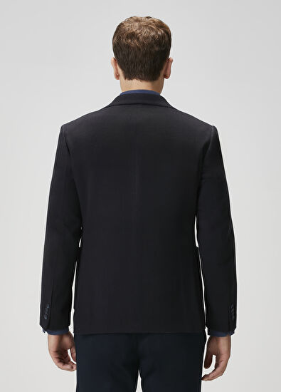 Beymen Club Navy Blue Premium Cashmere Jacket - 5