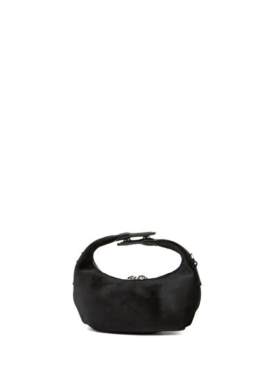 Beymen Club Siyah Kadın Kadife Çanta - 4