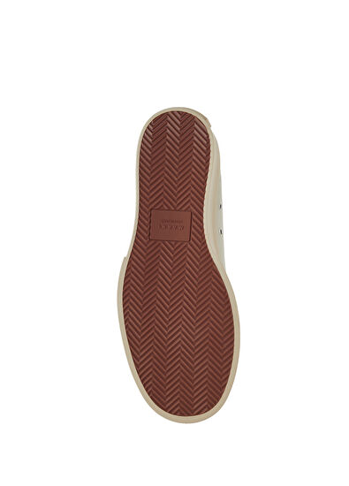 Marni Krem Erkek Deri Sneaker - 5