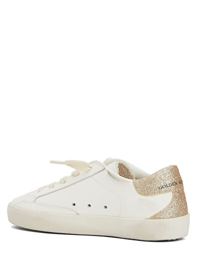 Golden Goose Super-Star Beyaz Lila Kız Çocuk Deri Sneaker - 3