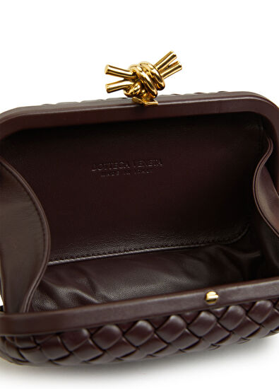 Knot Koyu Bordo Kadın Deri El Portföyü - Görsel 6