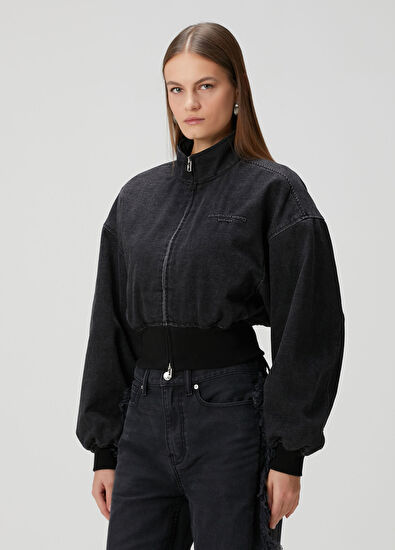 T by Alexander Wang Black Denim Jacket - 3