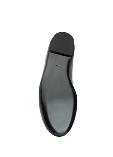 Beymen Club Black Women's Leather Slippers - 5