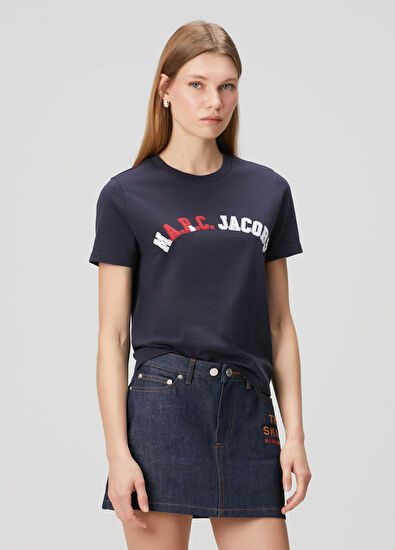 Marc Jacobs x A.P.C. Navy Blue Logo T-Shirt - 3