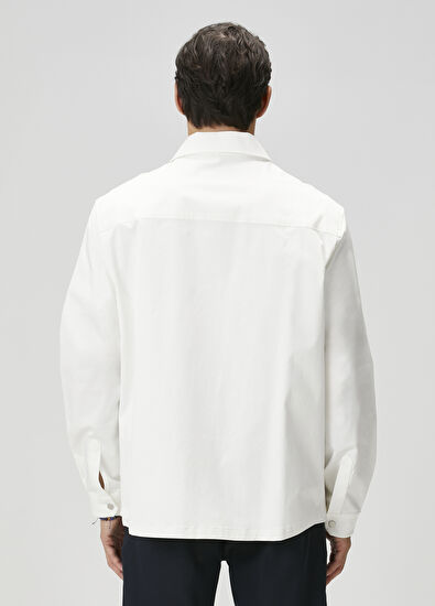 Beymen Club Kırık Beyaz Dış Gömlek - 5