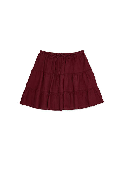 Beymen Club Dried Rose Ruffled Mini Linen Skirt - 7