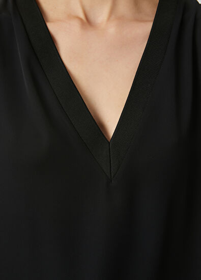 Beymen Club Siyah Krep Bluz - 6