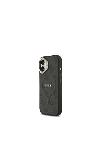 Guess IPhone 17 4G Desenli PU Deri Gold Logolu Magsafe Uyumlu Telefon 