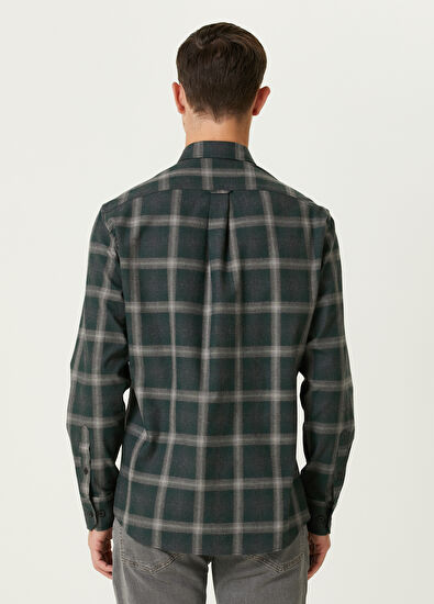 Beymen Club Comfort Fit Haki Ekose Gömlek - 5