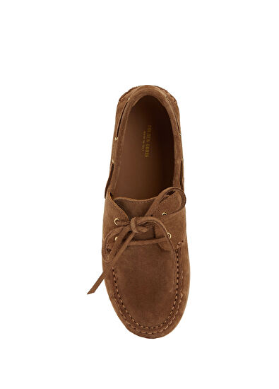 Golden Goose Cruise Açık Kahverengi Unisex Süet Loafer - 4