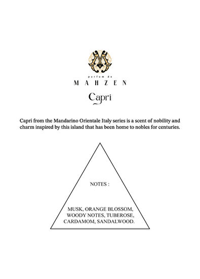 Parfum de Mahzen Capri Extraıt De 100 ml Unısex Parfüm - 3