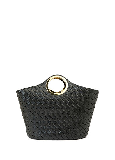 Bottega Veneta Picnic Siyah Kadın Deri Çanta - 3